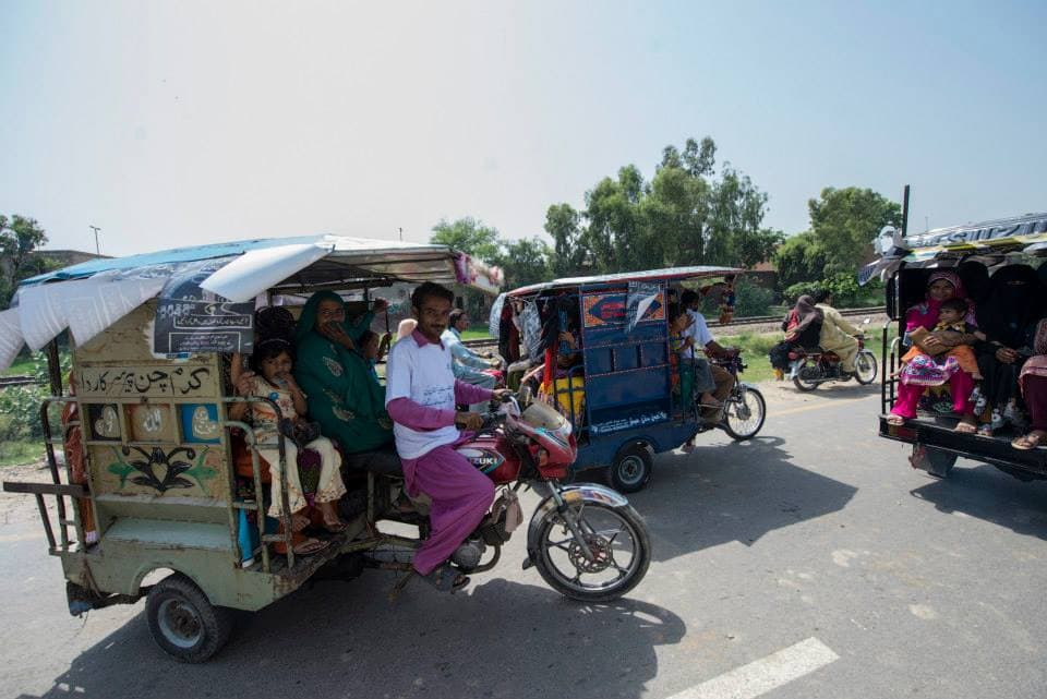 Frontline workers and community volunteers at a field engagement event