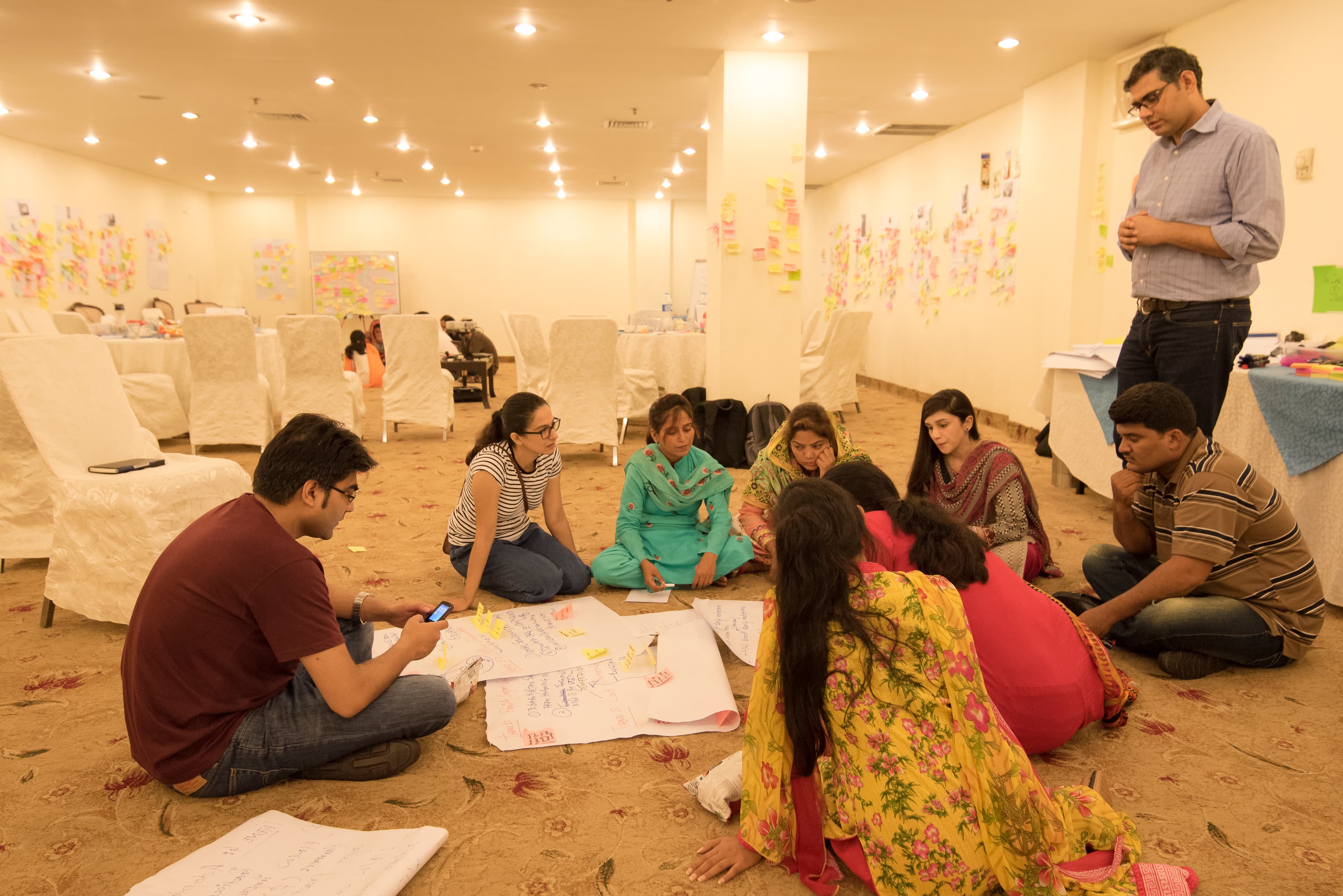 Youth participants presenting prototype ideas to the wider group