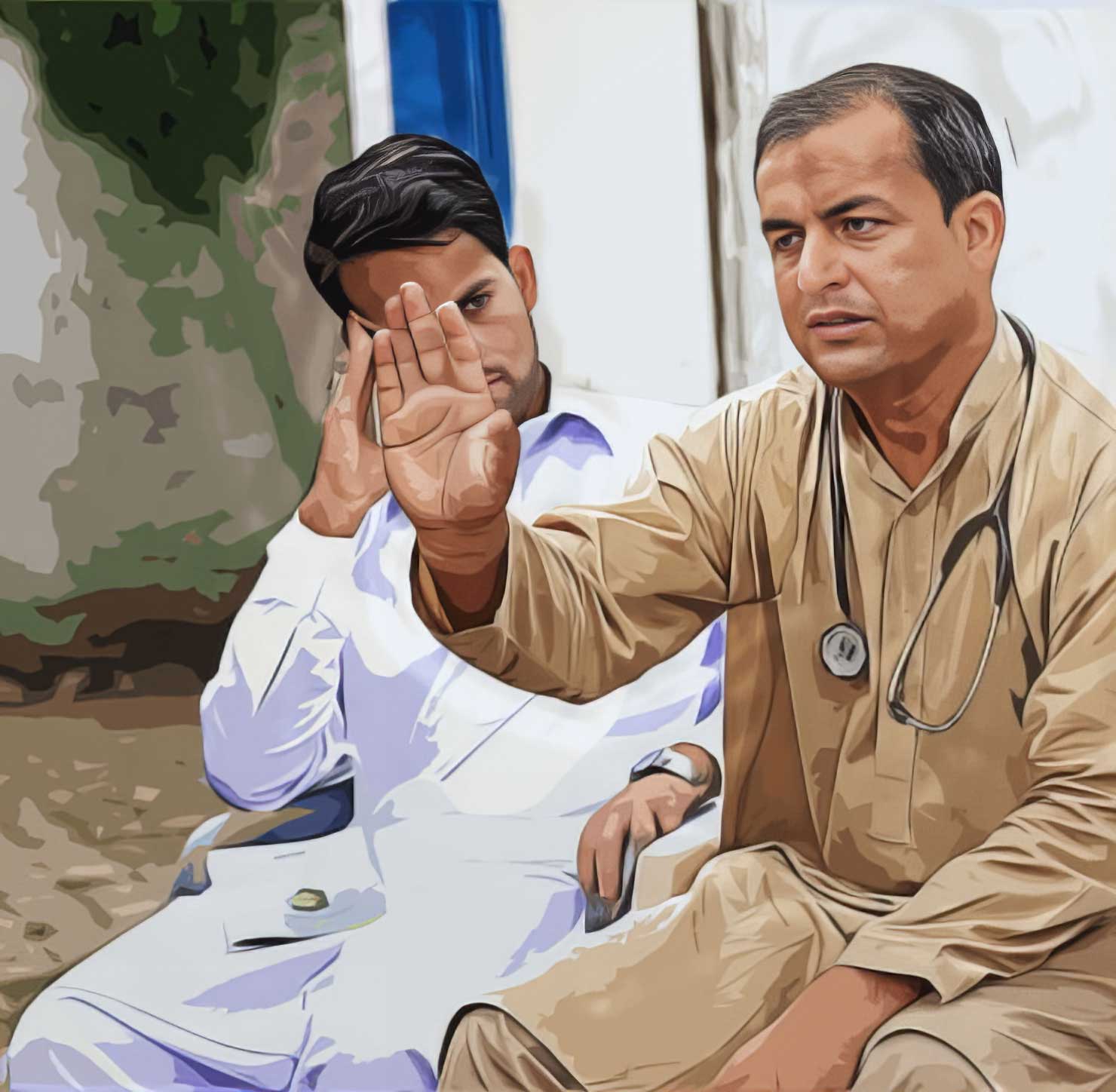 Polio campaign field training workers