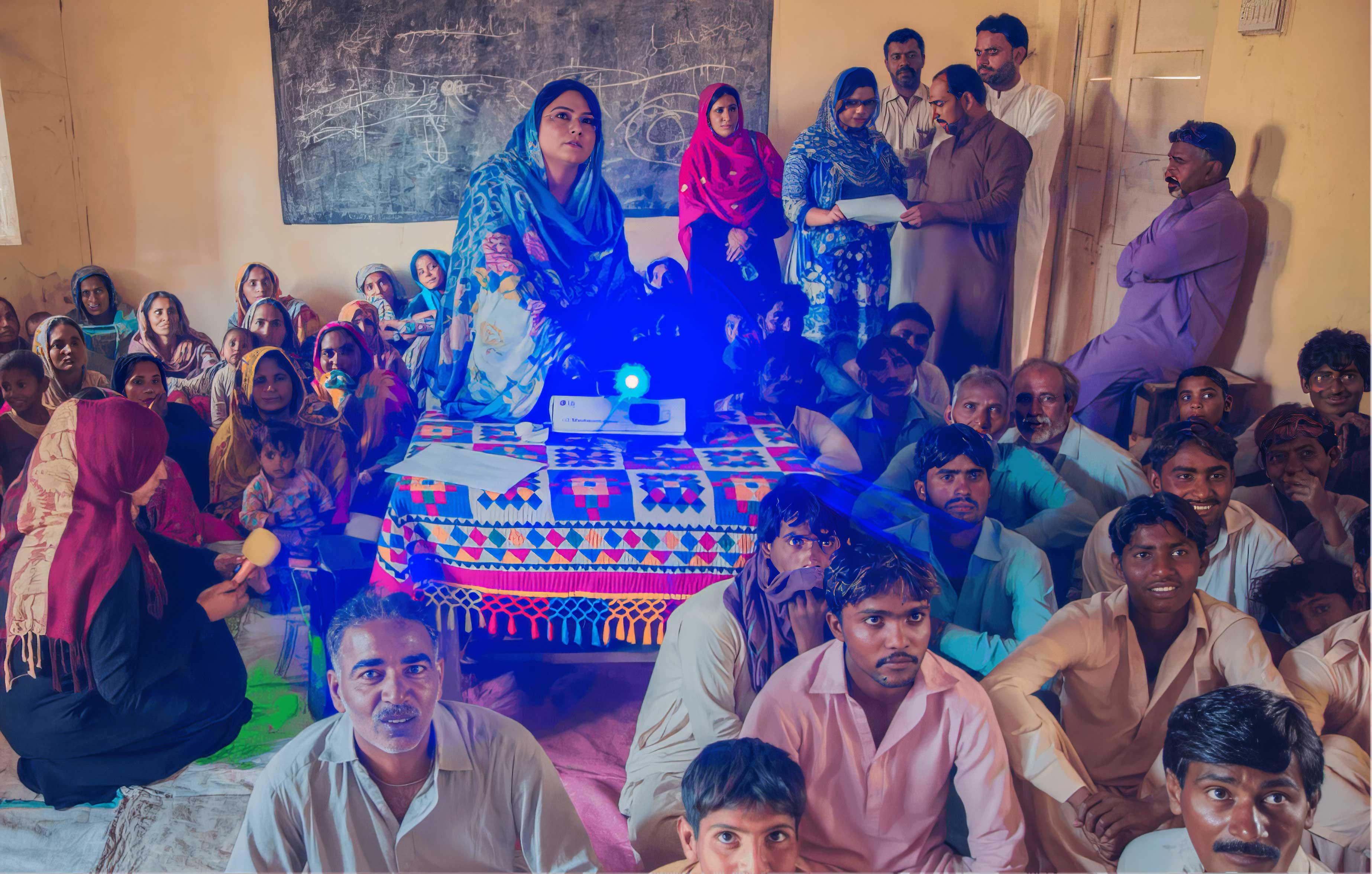 Storytelling exercise with 11000 mothers